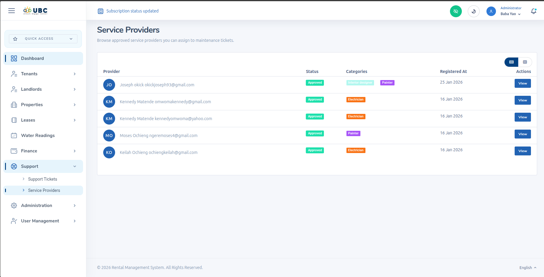 Support tickets and operations queue